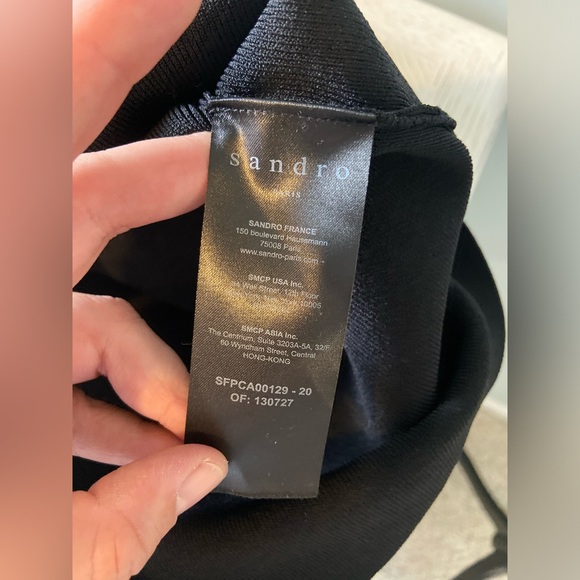 Sandro Leanna Cropped Scalloped-Trim Cardigan size 2 - Picture 13 of 14